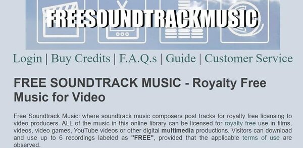 Giao diện của Free Soundtrack Music