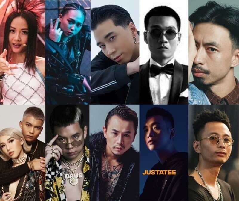Description: 10 nghệ sĩ hip hop Việt Nam thống trị các bảng xếp hạng âm nhạc | Giải trí