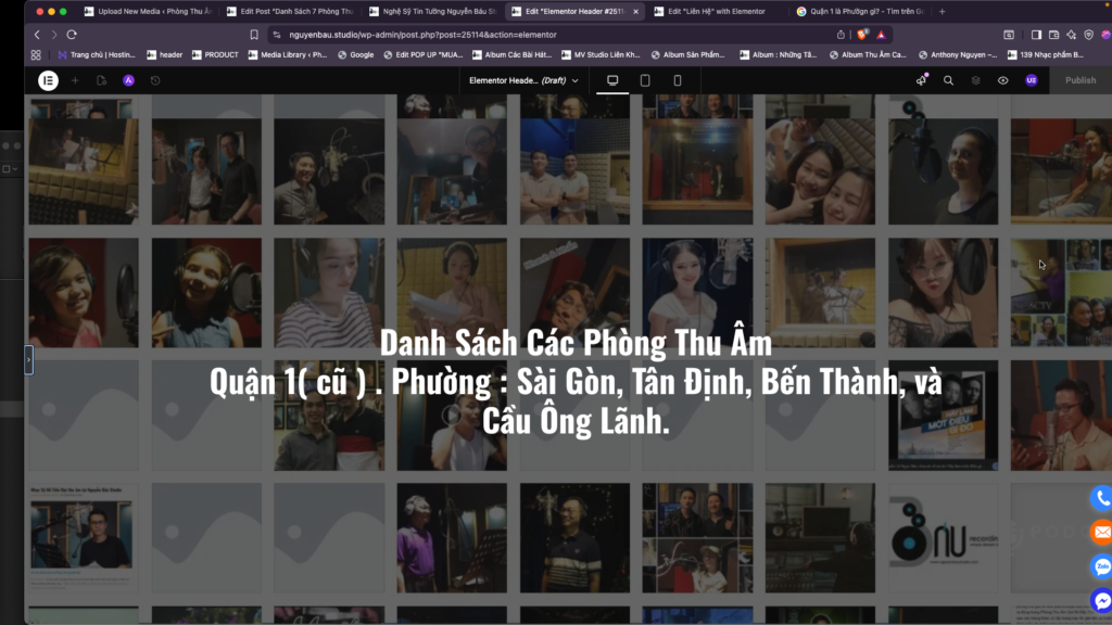 19 Phòng Thu Âm Quận 1 Trung Tâm Sài Gòn 2026 | Nguyễn Báu Studio