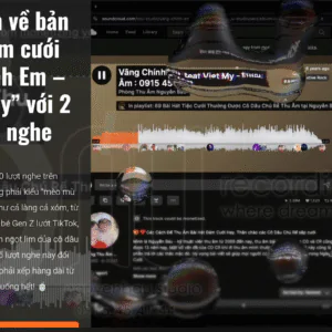 Thu Âm CƯỚI - Vâng Chính Em - Đạt 2,3 Triệu Lượt Xem